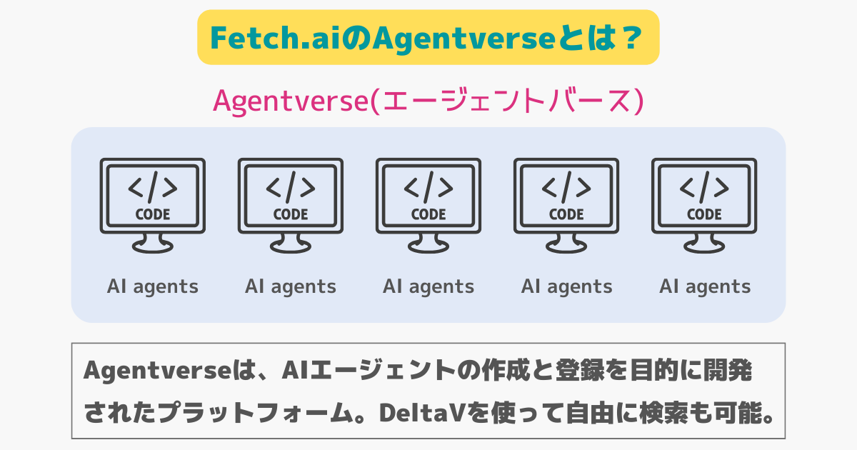 Fetch AIのエージェントバース(Agent Verse)とは？